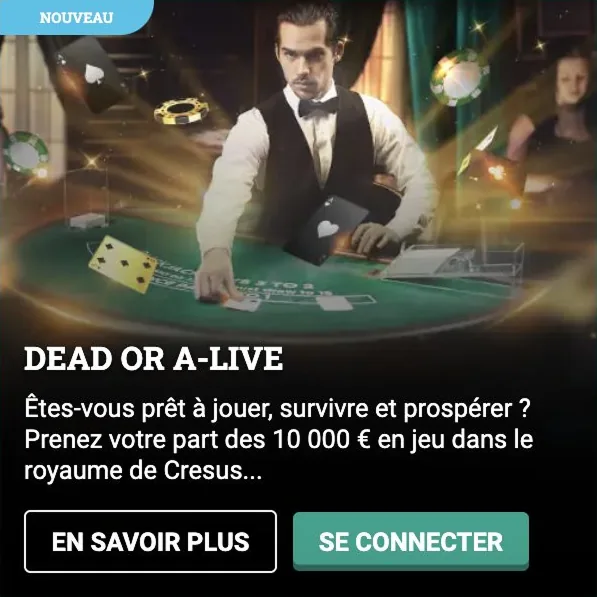 Machine à sous Dead or a Live sur Cresus Casino