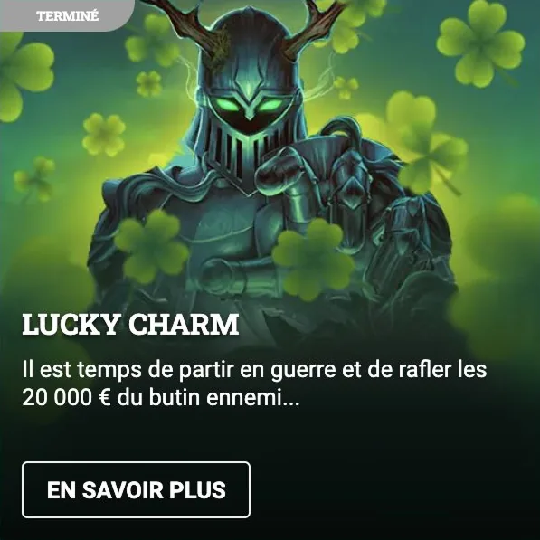 Promotion Lucky Charm Cresus Casino